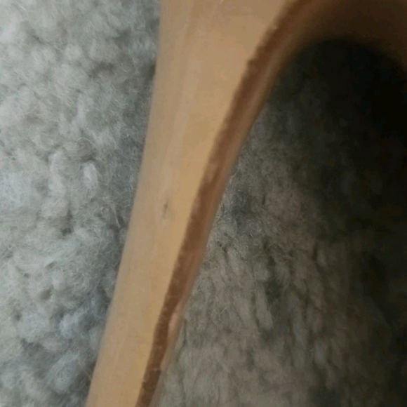 Jimmy Choo Womens Nude Patent Leather Luna Peep Toe Platform Pumps 37.5 - Picture 12 of 15